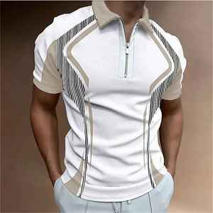 Chemises polo pour hommes grande taille personnalisées 100% coton Chemise d'été à manches courtes et motif uni imprimé Vêtements pour hommes - Product Image 6