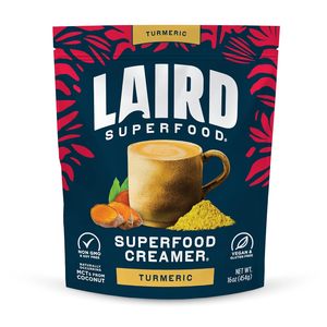 Crema de Café en Polvo de Cúrcuma y Coco Original Sin Lácteos Laird Superfood, Sin Gluten, Sin OMG, Vegano, 16 oz. Bolsa - Product Image 1