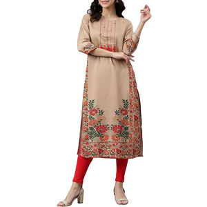 2024 OEM traditionnel femmes brodées Shalwar Kameez élégant Festival pakistanais Kurtis dernière collection pour la vente en gros - Product Image 4