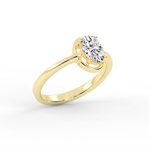 Bague en or 14 carats et 18 carats avec diamants cultivés en laboratoire-Bijoux de luxe durables pour toutes les occasions Bijoux pour femmes - Product Image 2