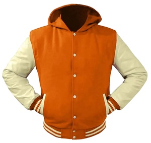 Qualité supérieure En Gros Letterman Veste Hommes Laine Patches En Cuir Manches Varsity Veste 2026 - Product Image 4