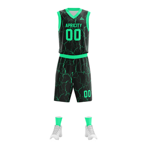 Ensemble de shorts de maillot de basket-ball professionnel Logo personnalisé impression par sublimation tissu respirant antibactérien Durable pour les matchs - Product Image 6