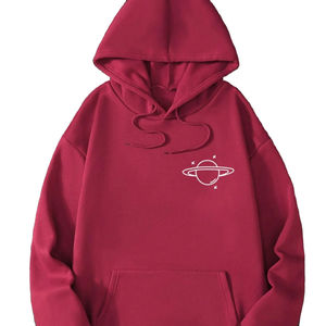 เสื้อฮู้ดปักผ้าฝ้ายเกรดสูงของผู้หญิง100% พิมพ์ลายแบบกำหนดเองผ้าฟลีซโอเวอร์ไซส์ลายสีทึบฤดูหนาว XS ถึง6XL ไซส์มีให้เลือก - Product Image 1