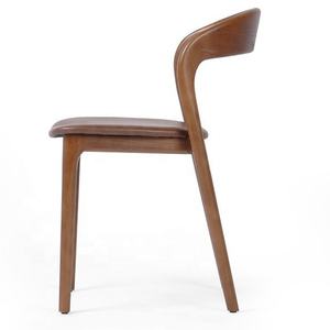Nordique Simple hôtel Restaurant chaise de salle à manger en <span class=keywords><strong>bois</strong></span> massif chaise en <span class=keywords><strong>bois</strong></span> de frêne dos chaise de couleur noyer - Product Image 3