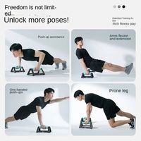 Barres de musculation en forme de H Macyo avec poignées antidérapantes en TPE, équipement de musculation portable pour la maison, entraînement des bras et de la poitrine