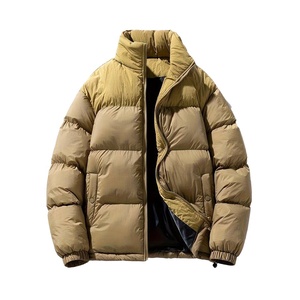 High Quality Custom Logo Design Winter Outdoor Heavyweight <b>Padded</b> Bubble Puffer Down <b>Jacket</b> for Men With <b>Hood</b> - Product Image 2