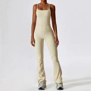 Wholesale Sports Outfit Yoga Clothes <b>Gym</b> Fitness Athletic Activewear Scrunch Leggings Bra <b>Long</b> <b>Sleeve</b> Workout <b>Sets</b> for Women - Product Image 3