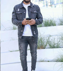 Vestes en toile épaisse pour hommes 2026, personnalisables, de haute qualité, avec doublure en fibre de bambou, logo personnalisé, style décontracté en denim - Product Image 6