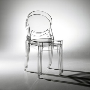 Stackable Transparent Polycarbonate <b>Chair</b> for Indoor and Outdoor Use, Restaurant Cafe <b>Bistro</b> Terrace <b>Dining</b> Side <b>Chair</b> - Product Image 4