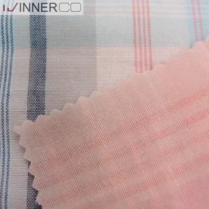 Vải cotton hai mặt bền nhẹ 120gsm Mẫu kiểm tra thanh lịch cho bé trai và bé gái áo sơ mi dệt sợi nhuộm - Product Image 3