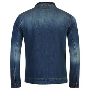 Chaquetas de Mezclilla de Algodón a la Moda con Diseño Personalizado para Hombre, Chaquetas de Mezclilla de Talla Grande, Fabricante Profesional de Bangladesh - Product Image 2