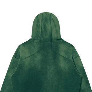 Sudadera con Capucha para Hombre, 550 g/m², Gruesa, Efecto Desteñido por el Sol, 100% Algodón, Invierno, Personalizada con Bolsillo Lateral Teñido Liso, Impresión Digital - Product Image 3