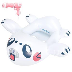 Top Quality Shark Kids Pool Float <b>Inflatable</b> with Water Gun Ride On Swimming Float for Ages 3-10 Lake Beach Pool Party Water - Product Image 3