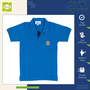 Custom Logo Possible Best Selling High in Quality School <b>Polo</b> Matty <b>T</b>-<b>Shirts</b> for <b>Boys</b> from Top Listed Indian Manufacturer - Product Image 3