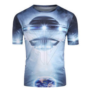 OEM al por mayor Casual hombres Golf camisetas DTF algodón de secado rápido cuello redondo personalizado Logo estampado patrón sólido 220 gramos de manga corta Plus - Product Image 1