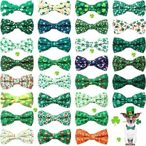 Vente en gros Qualité supérieure Moderne Joli Design Multicolore Coton Mousse Élastique Pet Chien Cheveux Arcs Conceptions Personnalisées - Product Image 6