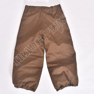 Pantalones Impermeables para la Nieve Color Marrón con Bolsillos con Cremallera Blanca, Cintura Ajustable y Dobladillo Elástico para Actividades al Aire Libre en Invierno - Product Image 2