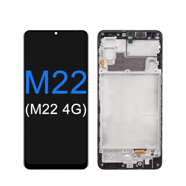 High Quality for Compatible Model M22 4G Original Touch Screen Digitizer LCD Display Replacement Frame Assembly 1 Year 100%