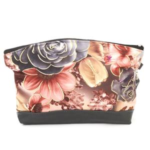 กระเป๋าพิมพ์ลายดอกไม้สำหรับผู้หญิง - สีดำ - Product Image 3