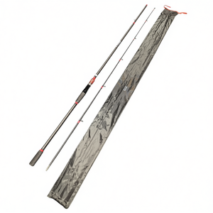 Canne à pêche spinning BDT - 2,70 m Rouge/Noir, poids de lancer 177g, 5-25g - Product Image 2