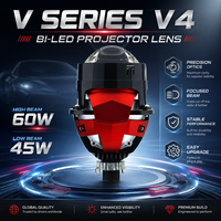 VAHID V4 Lentilles de projecteur Bi-LED haute puissance pour voiture, phares LED H4 H7 H11, lentille de projecteur Bi-LED pour voiture, double laser