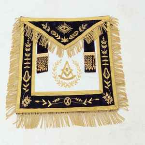 Fraternité artisanat tablier fait à la main en cuir Regalia tablier personnalisé brodé tablier de haute qualité vêtements de cérémonie - Product Image 4