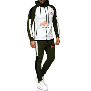 Survêtement à fermeture éclair avec logo d'impression personnalisée de haute qualité Survêtement pour hommes avec pantalon de survêtement Matériau personnalisé flexible Survêtement - Product Image 2