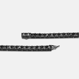 Pulsera de Tenis con Dijes de Oro Amarillo de Moda con Incrustaciones de Micro Pavé, Estilo Hip Hop para Regalo - Product Image 2