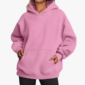 Sudaderas con Capucha para Mujer al por Mayor, Transpirables, Último Estilo, Color Sólido, Sudaderas con Capucha Personalizadas para Mujer - Product Image 4