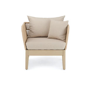 Outdoor <b>Arm</b> <b>Chair</b> Waterproof UV Resistant <b>with</b> Woven Rope and Cushion Garden Furniture Wholesale Supplier - Product Image 2