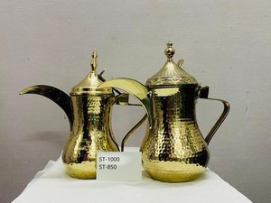 High Quality <b>Metal</b> Tea Pot & Kettle Brass & Stainless Multiple Finishes for Pouring Tea & Coffee - Product Image 5