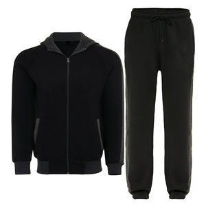 Unisex French Terry Fleece Jogging Sweatsuits Custom Logo High Street Casual Winter Tracksuits for Men Men's Track Suit Casual - Product Image 5