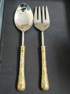 Bois d'olivier en acier inoxydable Place Setting couteau à Steak en acier inoxydable et fourchette et cuillère ensembles de couverts couverts en bois d'olivier - Product Image 6