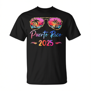 Camiseta de Grupo para Vacaciones en Puerto Rico 2025, para Viajes Familiares de Verano, Personalizable, Ropa Promocional - Product Image 2