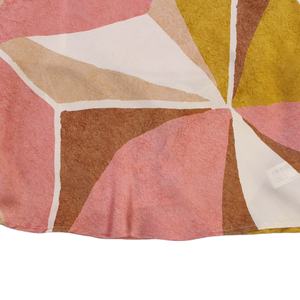 Débardeurs décontractés chic à motif géométrique pour femme, col Peter Pan, 100 % polyester sergé, imprimé numérique, collection Printemps 2025 - Product Image 5