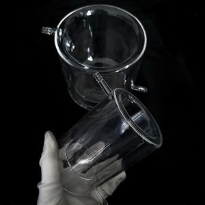 निर्माता उच्च शुद्धता डबल परत पारदर्शी क्वार्ट्ज जैकेटेड बेकर्स को अनुकूलित करता है - Product Image 6