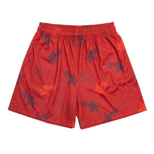 Short de sport en maille pour hommes, solide, écologique, respirant, décontracté, fitness, gym, basket-ball, course à pied, vente en gros de vêtements décontractés cool - Product Image 1
