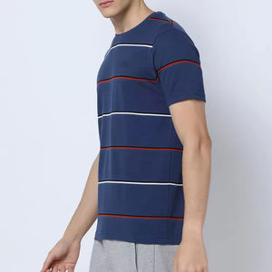 T-shirt sérigraphié graphique doux personnalisé en coton lourd hommes sérigraphie surdimensionnée t-shirt à col rond poids lourd - Product Image 4