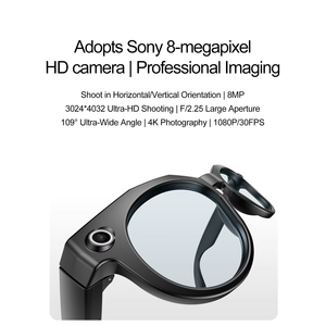 Lentes Inteligentes M88 con Cámara de 2MP 1080P, Batería de 270mAh, Resistencia al Agua IPX-4, Control por WiFi y Aplicación, Táctiles y con Control por Voz - Product Image 5