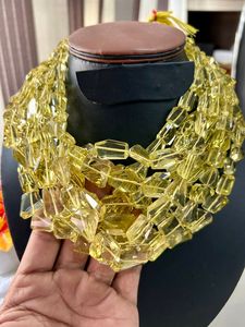 Perles de pépites à facettes en quartz citron perles de quartz citron de haute qualité pour la fabrication de bracelet et collier - Product Image 3