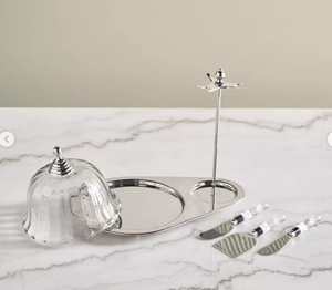 Plateaux en métal doré et argent avec gradins, bols design moderne Diwali Home Decor de table pour salade, fruits et noix, Inde - Product Image 4