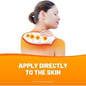 แผ่นแปะบรรเทาอาการปวดคอและไหล่ Cura-Heat Direct-to-Skin 3 ชิ้น - Product Image 2