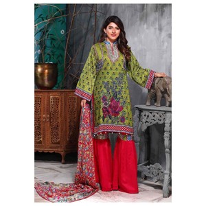 Traje de viscosa bordado Tawakkal Azure - 3977-B - Product Image 3