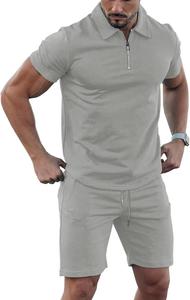 Logo personnalisé été hommes football formation Jogger ensemble short pour hommes 2 pc costume t-shirt et short ensemble - Product Image 4