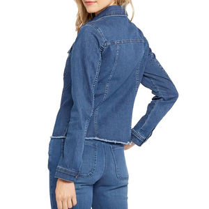 Veste en jean d'été décontractée pour femmes par le fabricant Style Streetwear avec décoration de boutons et dernière impression de mode de haute qualité - Product Image 3