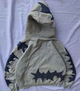 Sweat à capuche avec logo personnalisé doublé brodé imperméable et anti-rétrécissement tricoté avec motif uni pour l'hiver - Product Image 2