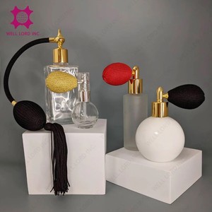 Best Seller <b>100ml</b> Vintage <b>Glass</b> Perfume <b>Bottle</b> with Elegant Bulb Atomizer Refillable Classic Antique Scent <b>Bottle</b> - Product Image 4
