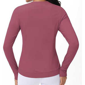 Vêtements de sport Chemises d'entraînement de gymnastique à haute compression pour femmes avec séchage rapide Manches longues Tops de course Chemises actives - Product Image 6