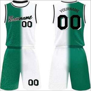 Nuevo Conjunto de Uniforme de Baloncesto Personalizado de Alta Calidad, Talla Grande, Secado Rápido, Transpirable, Impresión por Sublimación, 100% Poliéster, Malla con Cordón Ajustable - Product Image 3