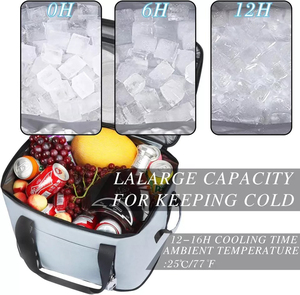 Sac isotherme de pique-nique personnalisé portable avec logo, imperméable, réutilisable, glacière souple, en vente au Pakistan - Product Image 5